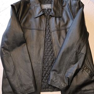 Black Lightweight Shirt Jacket with Quilted Lining